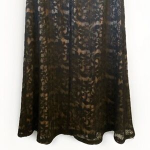 Christopher & Banks Black Lace Maxi Skirt